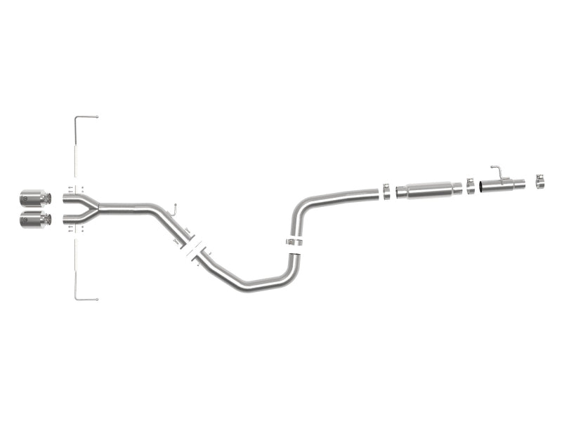 aFe Takeda Exhaust Cat-Back 19-20 Hyundai Veloster 304SS Polished Dual Tips Exhaust 49-37011-P 49-37011-P Photo - Unmounted