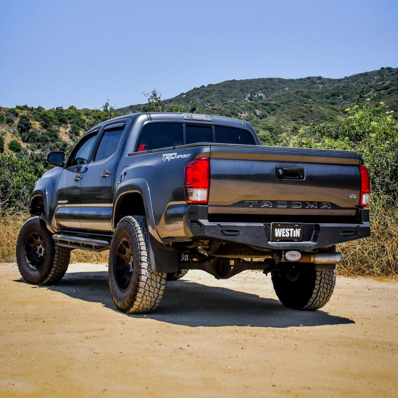 Westin 16-20 Toyota Tacoma Pro-Series Rear Bumper - Textured Black 58-421045 58-421045 Photo - Mounted