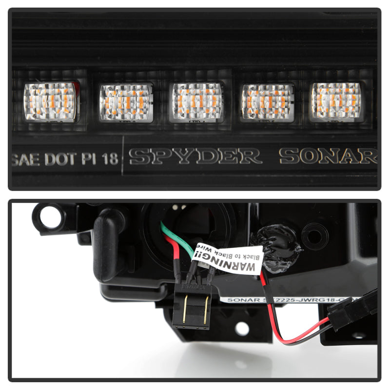 SPYDER 18-20 Jeep Wrangler Front Fender LED Lights - Black (CCL-YD-JW18-SEQ-BK) 5088543 5088543 User 2