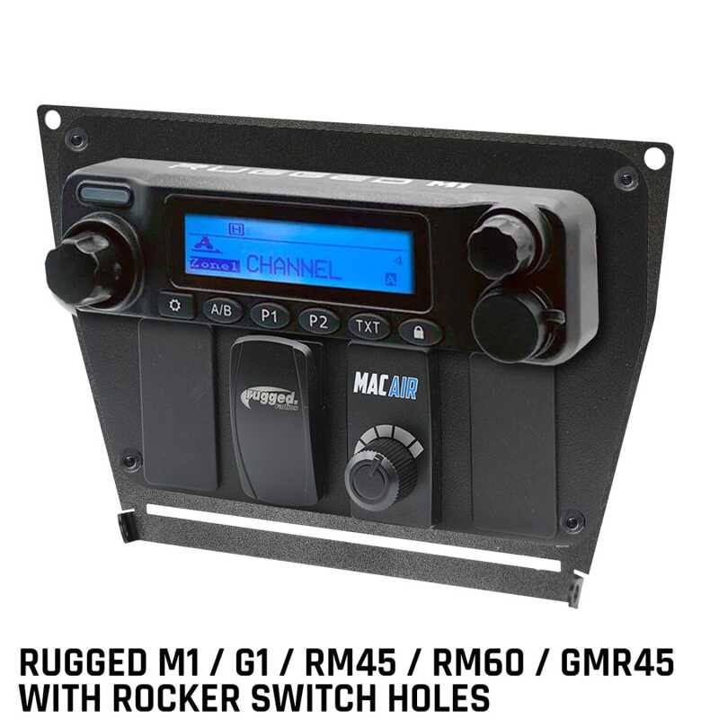 Rugged Radios Polaris RZR PRO XP/Turbo R/PRO R Dash Mount - Rugged M1/G1/RM45/RM60/GMR45 w/Holes MT-PRO-MM-RS MT-PRO-MM-RS Photo - Primary