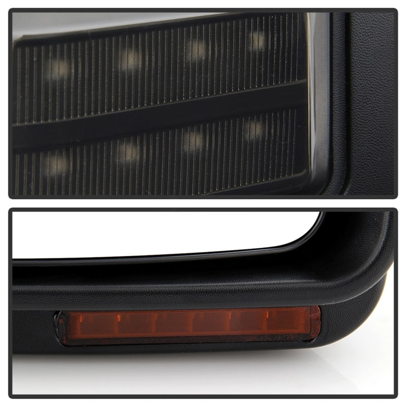 SPYDER xTune 08-15 Ford Super Duty LED Telescoping Manual Mirrors - Smk (Pair) (MIR-FDSD08S-G4-MA-RSM-SET) 9943119 9943119 Photo - Unmounted