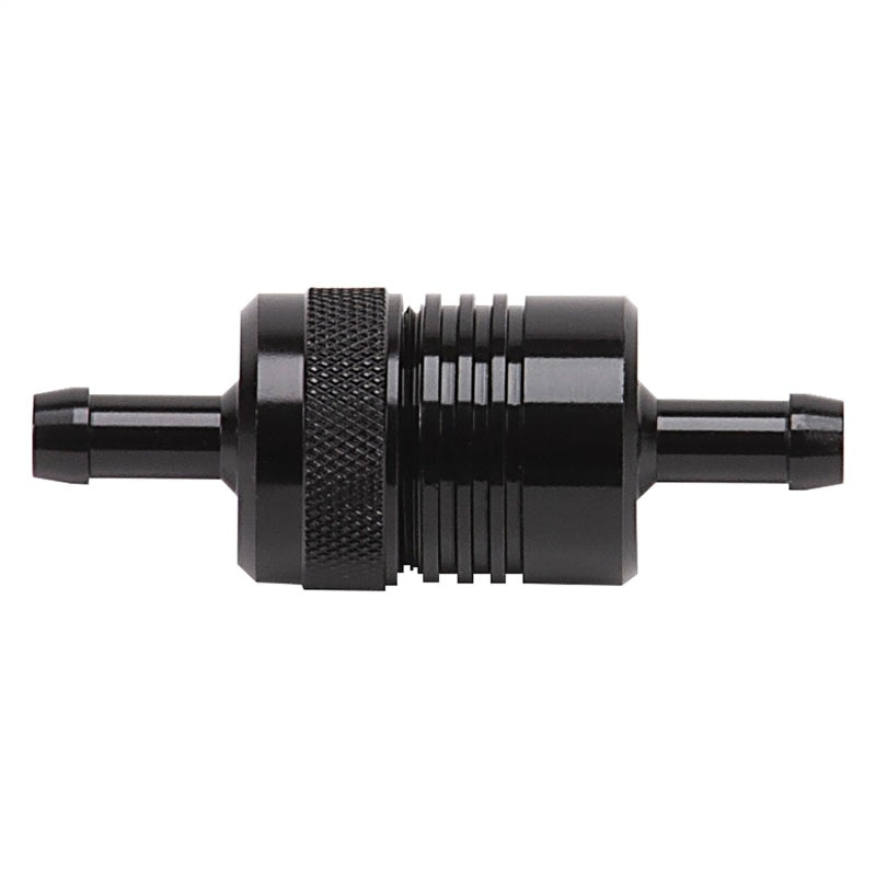 Russell 5/16" Aluminum Street Fuel Filter (Black Finish) 645090 Photo - Primary