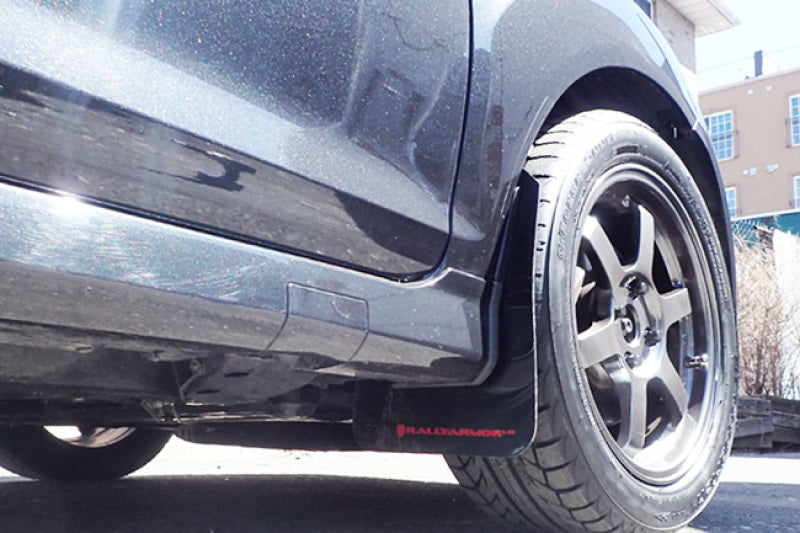 Rally Armor 13+ Ford Fiesta ST Black Mud Flap w/ Red Logo MF29-UR-BLK/RD User 4