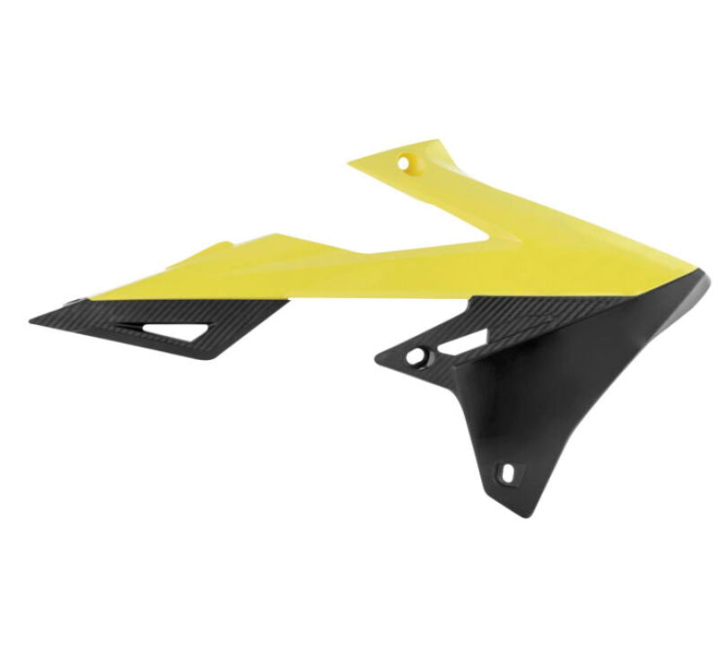 Acerbis 18+ Suzuki RMZ250/ RMZ450 Radiator Shroud - Yellow/Black 2686491017 2686491017 Photo - Primary