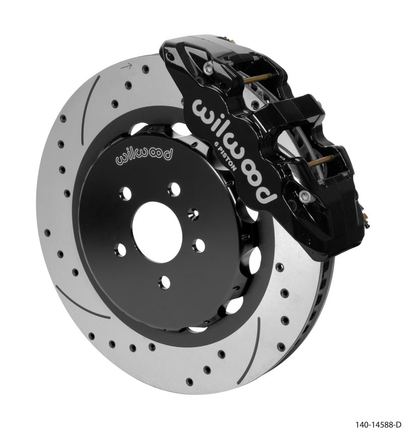 Wilwood AERO6 Front Kit 15.00in BBK - 08-12 Audi A4/A5/S5 - Drilled & Slotted Rotor 140-14588-D 140-14588-D User 1