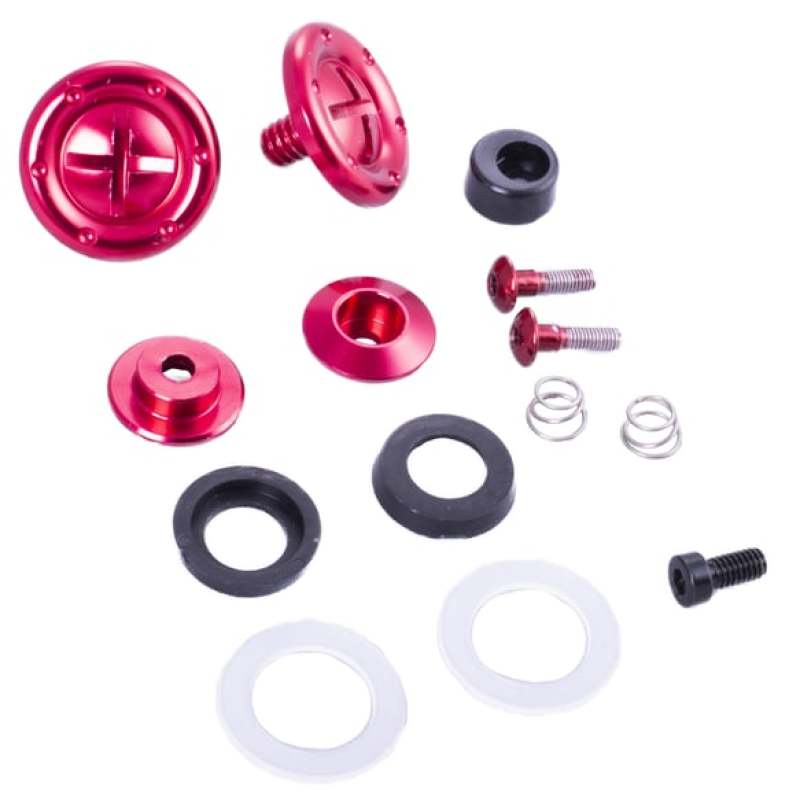 Racequip Red Hardware Pivot Kit for Face Shield Fits PRO & VESTA Model Helmets 205111