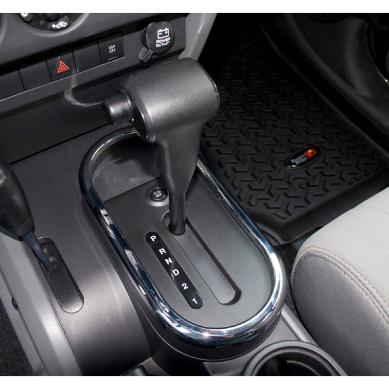 Rugged Ridge 07-10 Jeep Wrangler JK Chrome Automatic Transmission Shifter Trim 11156.02 11156.02 Photo - Primary