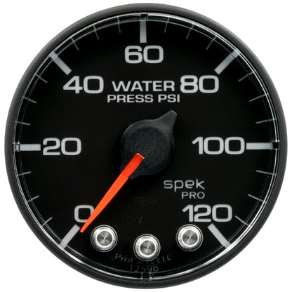 Autometer Spek-Pro Gauge Water Press 2 1/16in 120psi Stepper Motor W/ Peak & Warn P349328 P349328 User 2