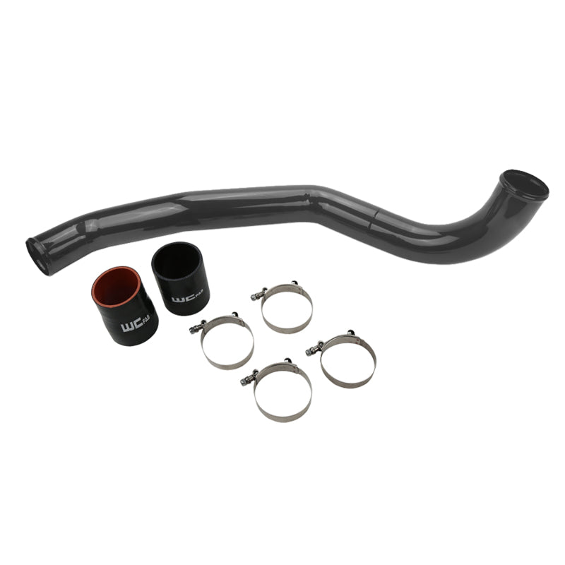 Wehrli 17-19 Chevrolet 6.6L L5P Duramax Driver Side 3in Intercooler Pipe - Gloss Black WCF100708-GB WCF100708-GB Photo - Primary