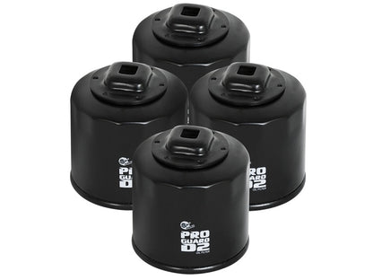 aFe Pro GUARD D2 Oil Filter (4 Pack) Nissan Cars 02-17 I4/ Subaru Cars 44-LF017-MB Photo - Primary