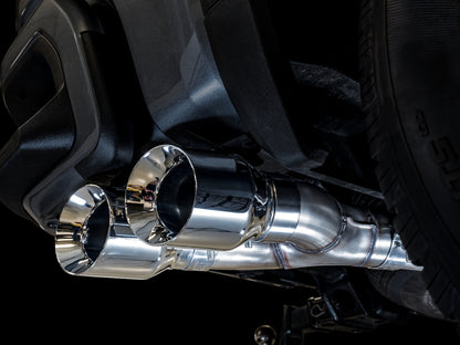AWE Tuning 4th Gen GM 1500 5.3L 0FG Catback Dual Side Exit (Flat Bumper) - Chrome Tips 3015-22207 3015-22207 Photo - Mounted