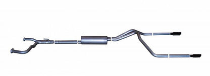 Gibson 04-09 Nissan Titan LE 5.6L 2.5in Cat-Back Dual Split Exhaust - Black Elite 68500B 68500B Photo - Primary