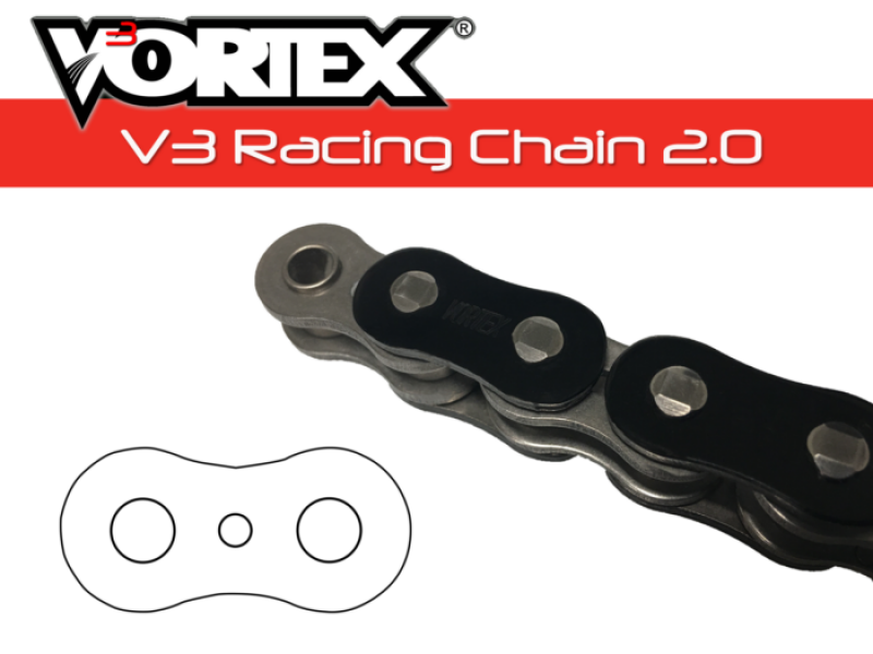 Vortex Racing V3 2.0 Chain 520RX3-108- Black 520RX3-108 520RX3-108 Photo - Primary