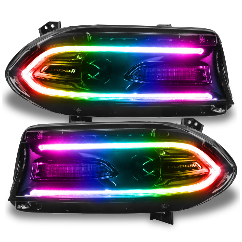 ORACLE Lighting Oracle 15-21 Dodge Charger RGB+W DRL Headlight DRL Upgrade Kit - ColorSHIFT w/ Simple Controller 1443-504 1443-504 User 5