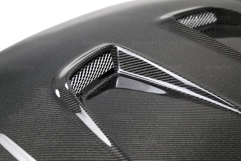Seibon 2016-2017 Honda Civic Coupe/Sedan/Hatchback MR-Style Carbon Fiber Hood HD16HDCV-MR HD16HDCV-MR Photo - Primary