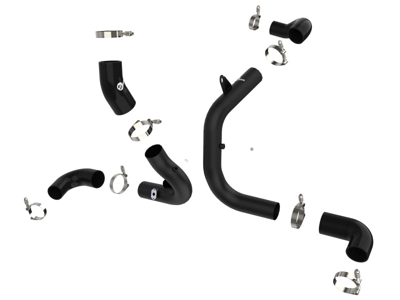 aFe BladeRunner 15-20 VW GTI (MKVII) L4-2.0L (t) Aluminum Hot and Cold Charge Pipe Kit Black 46-20414-B 46-20414-B Photo - Unmounted