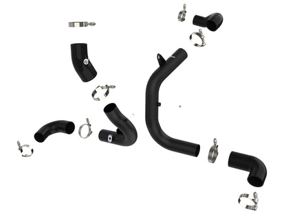 aFe BladeRunner 15-20 VW GTI (MKVII) L4-2.0L (t) Aluminum Hot and Cold Charge Pipe Kit Black 46-20414-B 46-20414-B Photo - Unmounted