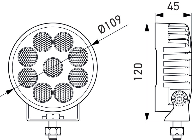 Hella ValueFit LED Work Light TR3000 LED MV CR LT 357113002 357113002 Photo - Primary