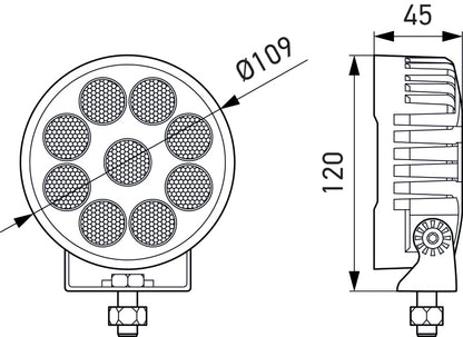 Hella ValueFit LED Work Light TR3000 LED MV CR LT 357113002 357113002 Photo - Primary