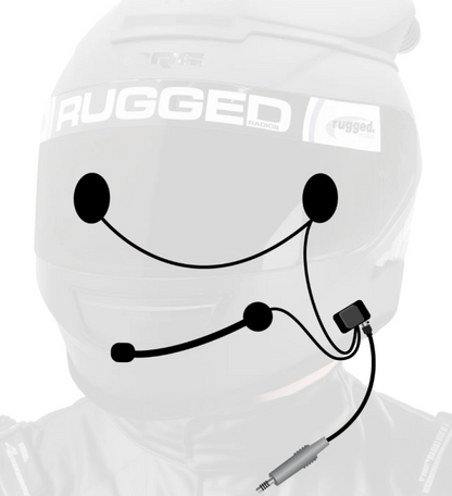 Rugged Radios Wired Offroad and STX Stereo - Helmet Kit w/Alpha Audio Speakers and Mic HK-UNI HK-UNI Photo - Primary