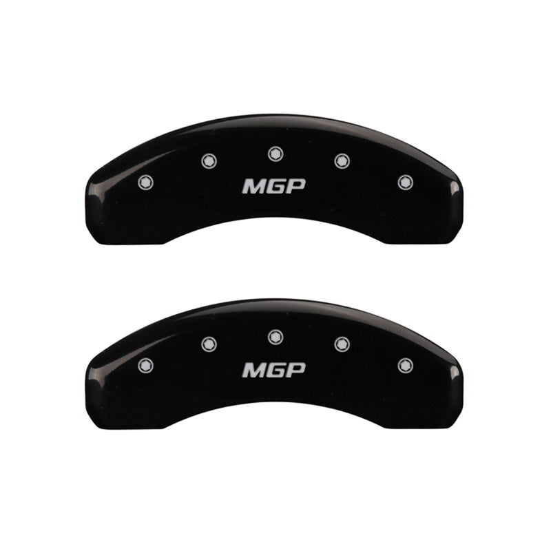 MGP Rear set 2 Caliper Covers Engraved Rear MGP Black finish silver ch 25049RMGPBK 25049RMGPBK Photo - Primary
