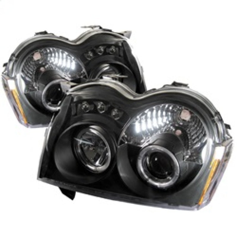 Spyder Jeep Grand Cherokee 05-07 Projector Headlights LED Halo LED Blk Low 9006 PRO-YD-JGC05-HL-BK 5011091 5011091 Photo - Primary