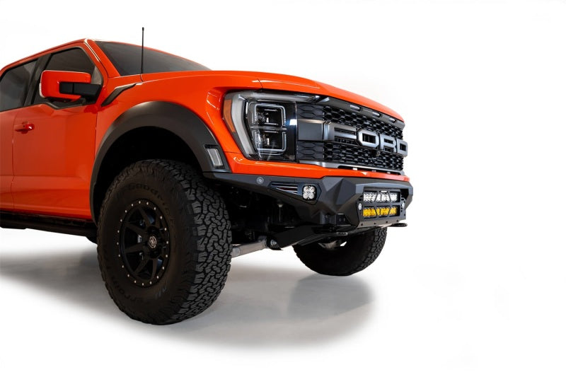 Addictive Desert Designs 2021+ Ford Raptor Bomber Front Bumper w/ Dual 20IN LED Mounts F210012140103 F210012140103 Photo - Mounted