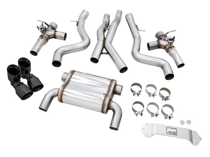 AWE Tuning BMW F8X M3/M4 SwitchPath Catback Exhaust - Diamond Black Tips 3025-43074 3025-43074 Photo - out of package