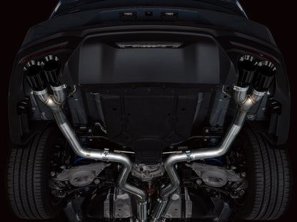 AWE Tuning AWE 2024 Ford Mustang GT Fastback S650 RWD Track Edition Catback Exhaust w/ Quad Diamond Black Tips 3020-43650 3020-43650 Photo - Mounted