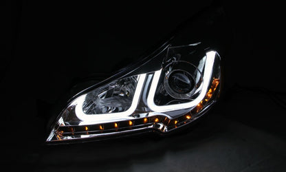 Anzo 2010-2014 Subaru Outback Projector Headlights w/ U-Bar Black 111285 Photo - Unmounted
