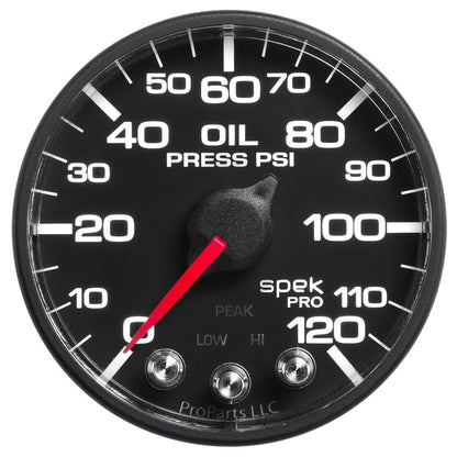 Autometer Spek-Pro - Nascar 2-1/16in Oil Press 0-120 psi Bfb Ecu P525328 P525328 User 1