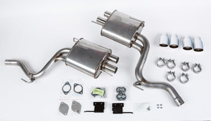 ROUSH 2015-2017 Ford Mustang 5.0L V8 Quad Tip Active-Ready Exhaust Kit (Requires 421926) 421921 421921 Photo - Primary