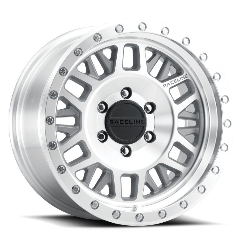 Raceline 951MC Ryno 17x8.5in / 5x127 BP / 0mm Offset / 78.1mm Bore - Machined Wheel 951MC-78550-00 951MC-78550-00 Photo - Primary
