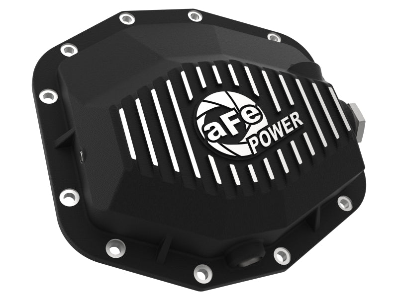 aFe POWER 21-22 Ram1500 TRX Hemi V8 6.2L PRO Series Rear Diff Cover Black w/Machined Fins & Gear Oil 46-71281B 46-71281B Photo - Unmounted