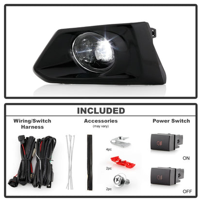 Spyder Nissan Altima 19-20 OEM Full LED Fog Lights w/ Universal Switch Clear FL-NA19-LED-C 5087065 5087065 Photo - Unmounted