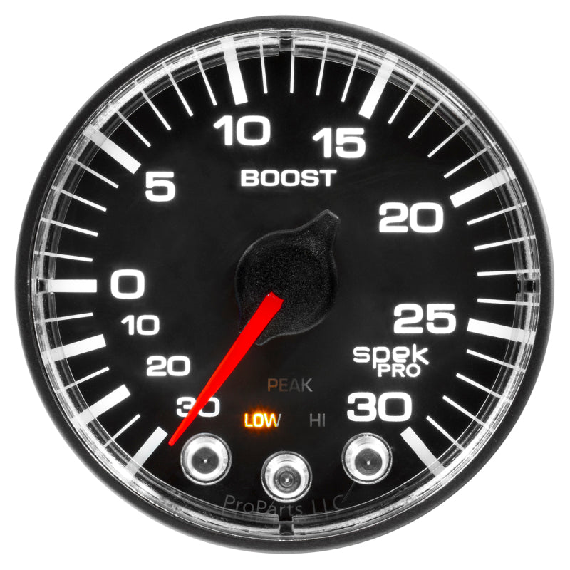 Autometer Spek-Pro 52.4mm 30inHG-30PSI Digital Stepper Motor Vac/Boost Gauge P302328 P302328 User 1