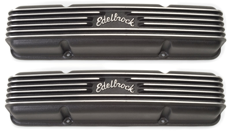 Edelbrock Valve Cover Classic Series Chevrolet 1959-1986 262-400 CI V8 Black 41453 41453 Photo - Primary