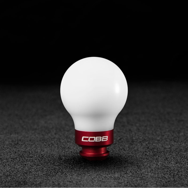 COBB Subaru 5-Speed COBB Knob - White w/ Race Red 211350-W-RD 211350-W-RD Photo - Primary