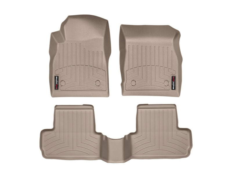 WeatherTech WT FloorLiner - Front - Tan Floor Mats Floor Mats - Rubber main image