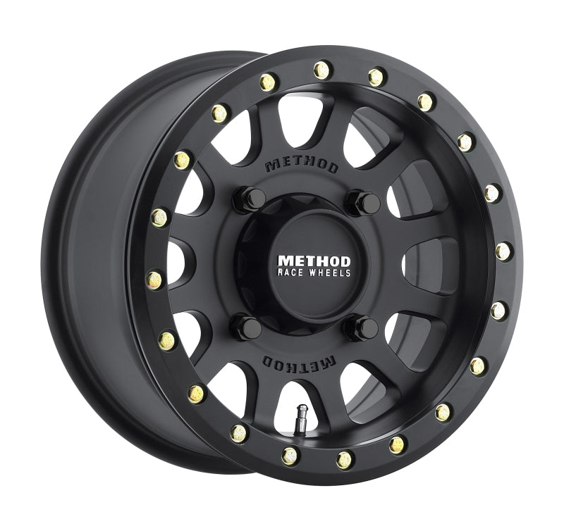 Method Race Wheels MR401 UTV Beadlock Wheel Matte Black 15x7 +13 4x136 MR40157047543B Photo - Primary