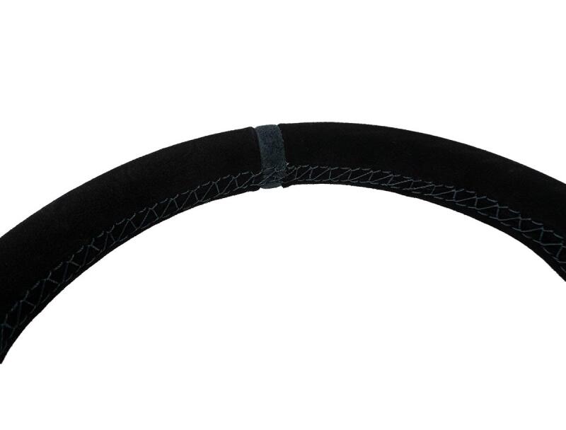 PRP Seats PRP Suede D-Shape Steering Wheel - Blue G251 G251 Photo - Close Up