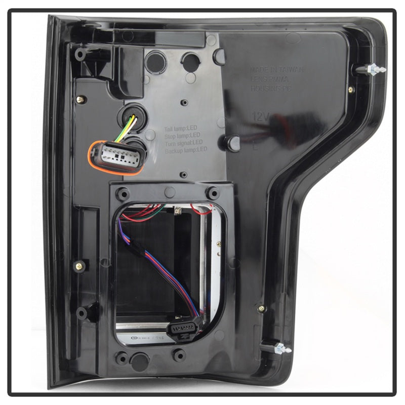 Spyder 15-18 Ford F-150 Light Bar LED Tail Lights (w/Blind Spot) - Black (ALT-YD-FF15015BS-LBLED-BK) 5085313 5085313 Photo - Unmounted