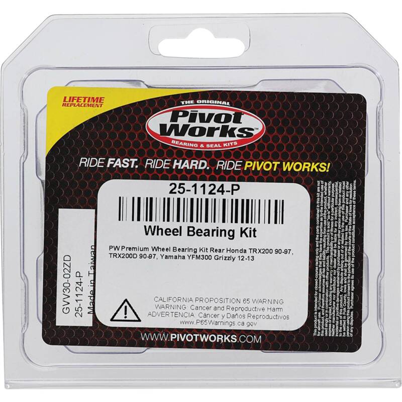 Pivot Works Honda, Yamaha Wheel Bearing Kit Premium Bearings 25-1124-P 25-1124-P Photo - Primary