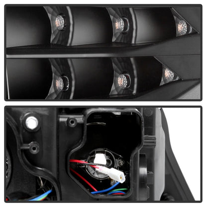 Spyder 09-12 BMW E90 3-Series 4DR HID w/ AFS Only - LED Turn - Black - PRO-YD-BMWE9009-AFSHID-BK 5086495 5086495 Photo - Unmounted