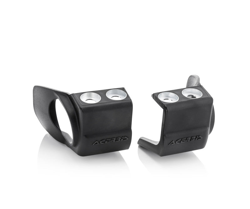 Acerbis 21+ Fantic/ 02+ Yam 125-450 YZ/ FX /X / YZF / WR250F/450F Fork Shoe Protectors - Black 2709700001 2709700001 Photo - Primary