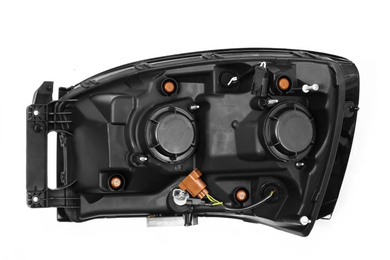 AlphaRex 06-08 Dodge Ram 1500HD PRO-Series Proj Headlights Plank Style Alpha Black w/Seq Signal/DRL 880530 880530 User 1