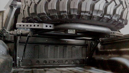 DV8 Offroad 2019+ Jeep Gladiator In-Bed Adjustable Tire Carrier TCGL-01 TCGL-01 Photo - Mounted