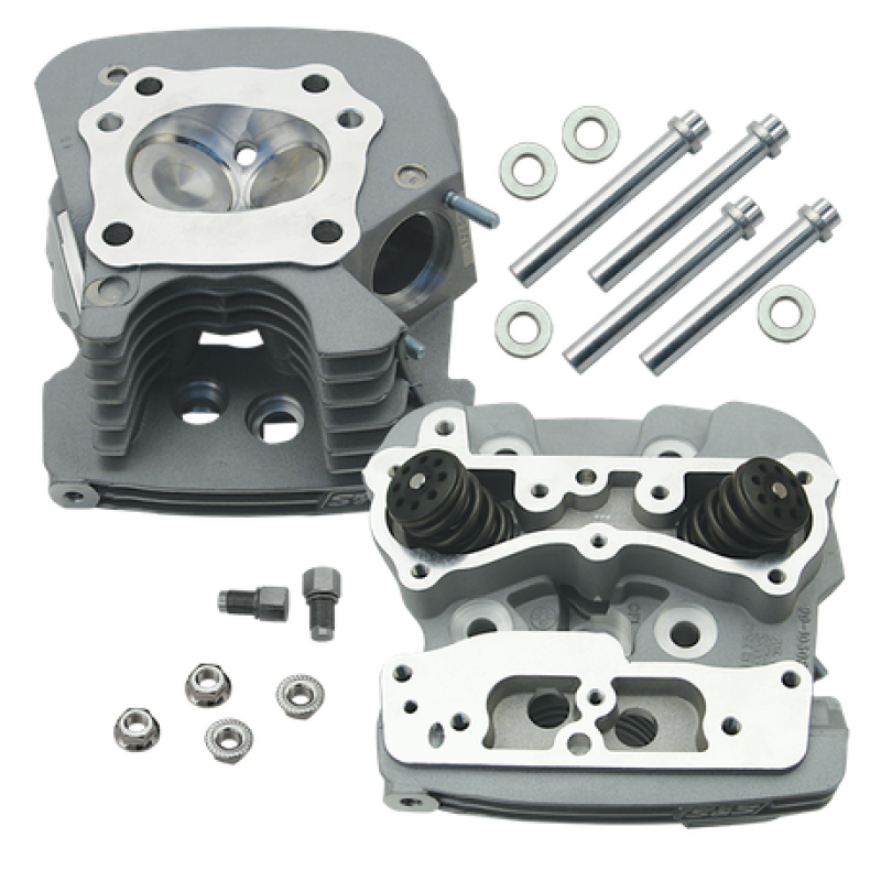 S&S Cycle 1999+ Super Stock 79cc Cylinder Head Kit - Silver 106-4277