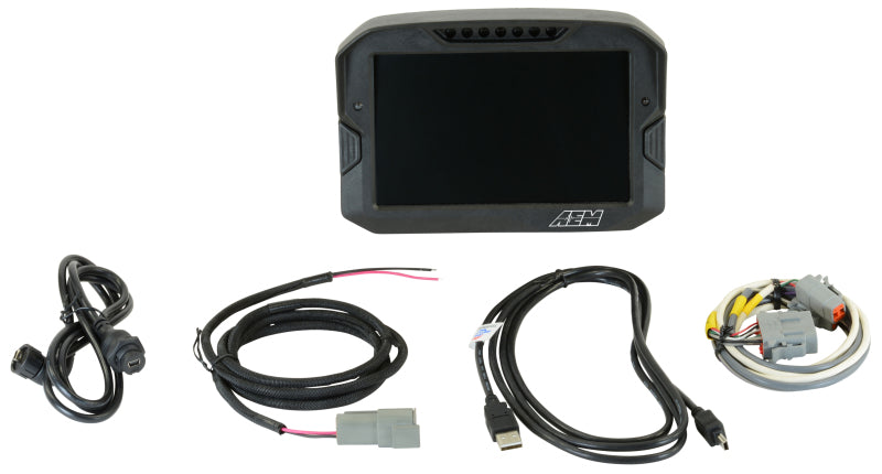 AEM Electronics Digital Dash, CD-7L, Carbon Housing, Data Logging, CAN Bus, Kit 30-5701 Photo - Primary