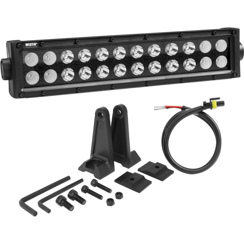 Westin B-FORCE LED Light Bar Double Row 12 inch Combo w/3W Cree - Black 09-12212-24C 09-12212-24C Photo - Unmounted